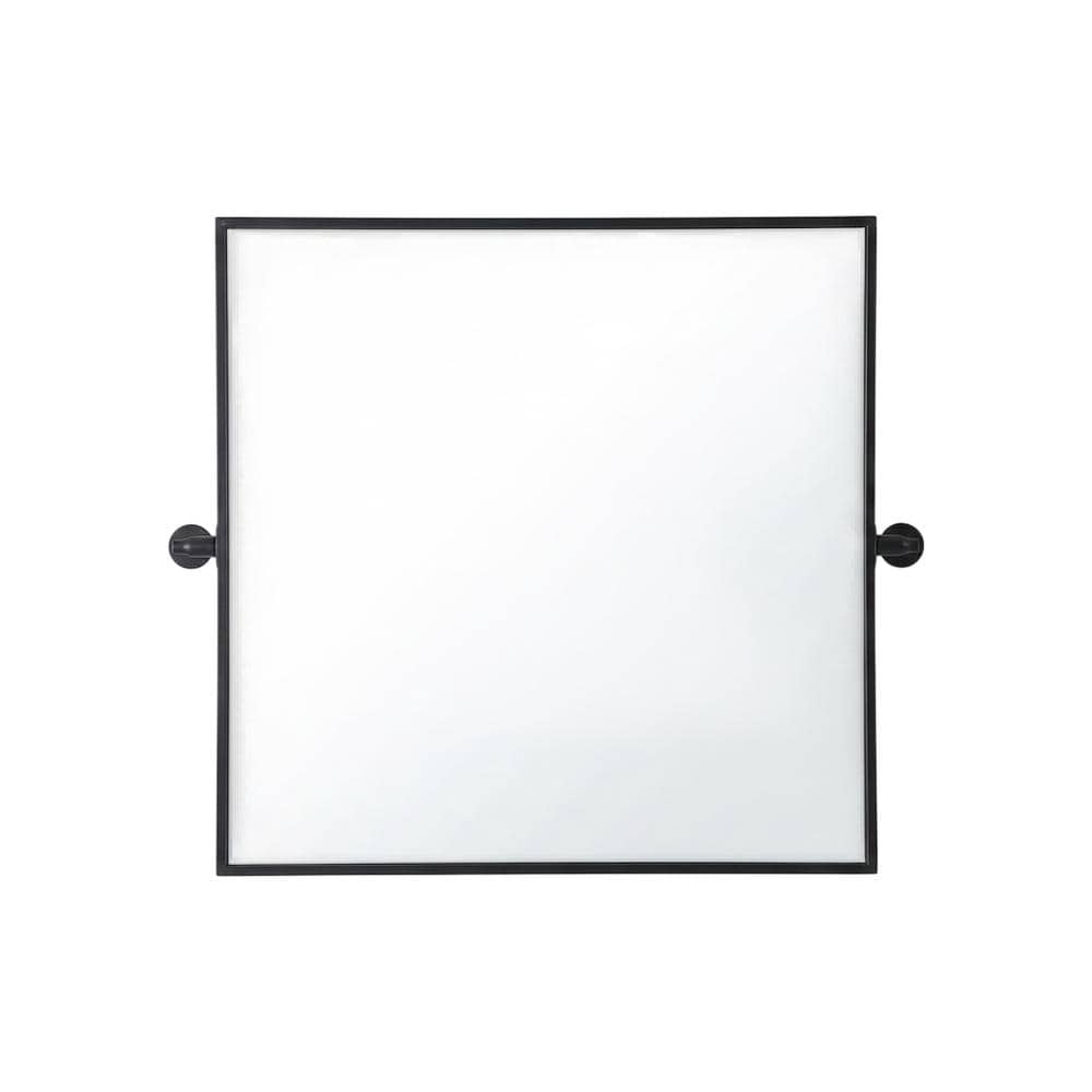 Elegant Kitchen and Bath - Amoura 27X30 Pivot Mirror In - Black price history on PriceWatchPro
