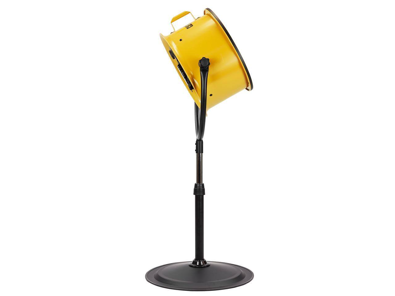 Alt View 6. Caterpillar - Caterpillar CF-HVPD-14AC-YW 14-inch High Velocity Pedestal Air Circulator - Yellow.