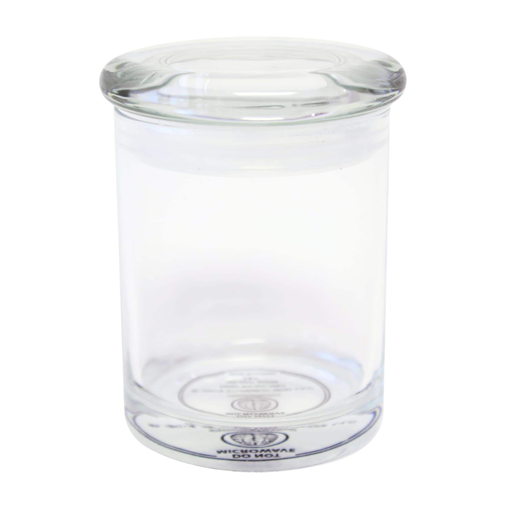 Just Funky - Airtight Glass Jar 3oz Storage Container with Lid - Clear