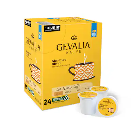 Alt View 11. Gevalia Kaffe - Gevalia Kaffe, Signature Blend Keurig Single Serve K-Cup Pods, Light Roast Coffee, 24 Count.