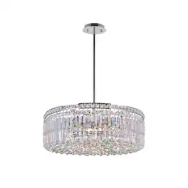 CWI Lighting - Colosseum 10 Light Down Chandelier With Finish - Chrome