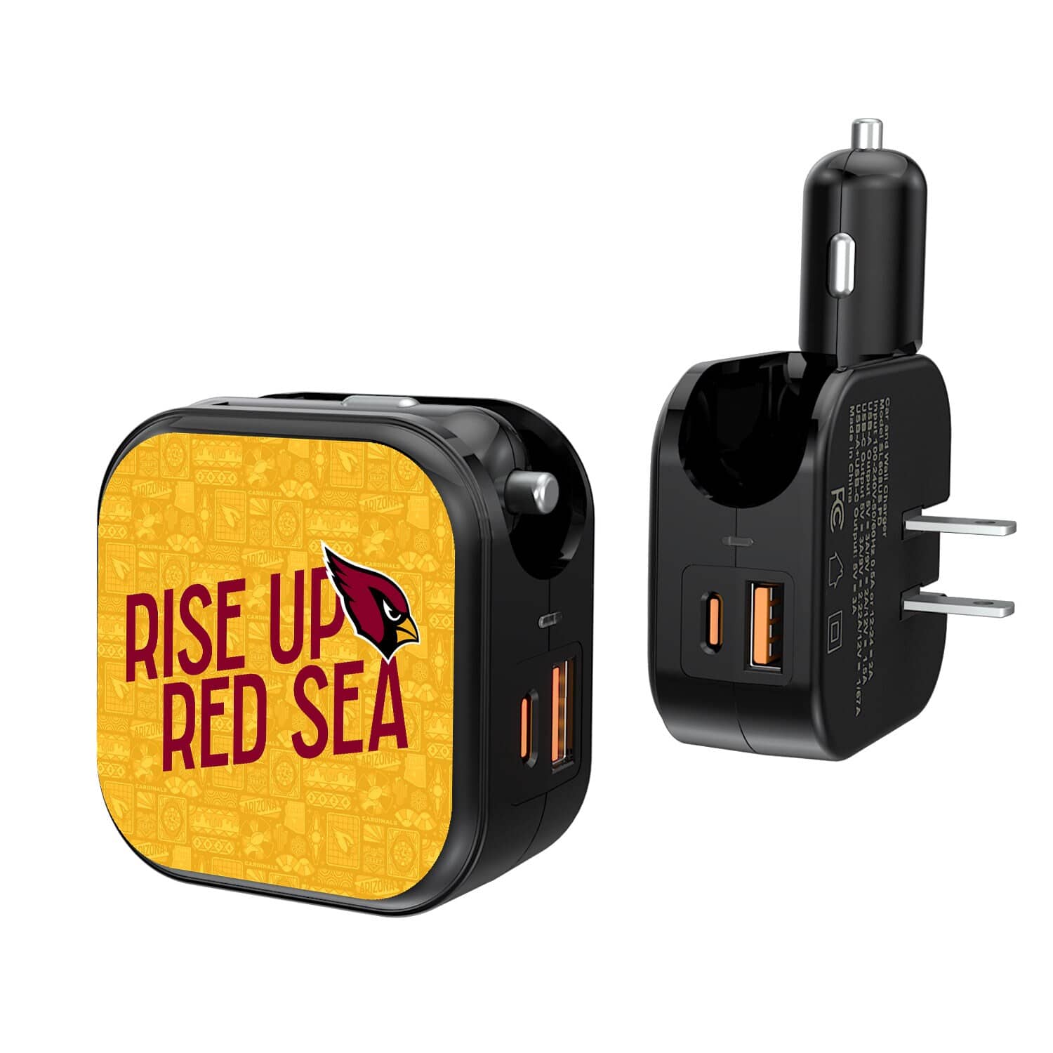 Keyscaper - Black Arizona Cardinals 2-In-1 USB A/C Charger - Black price history on PriceWatchPro