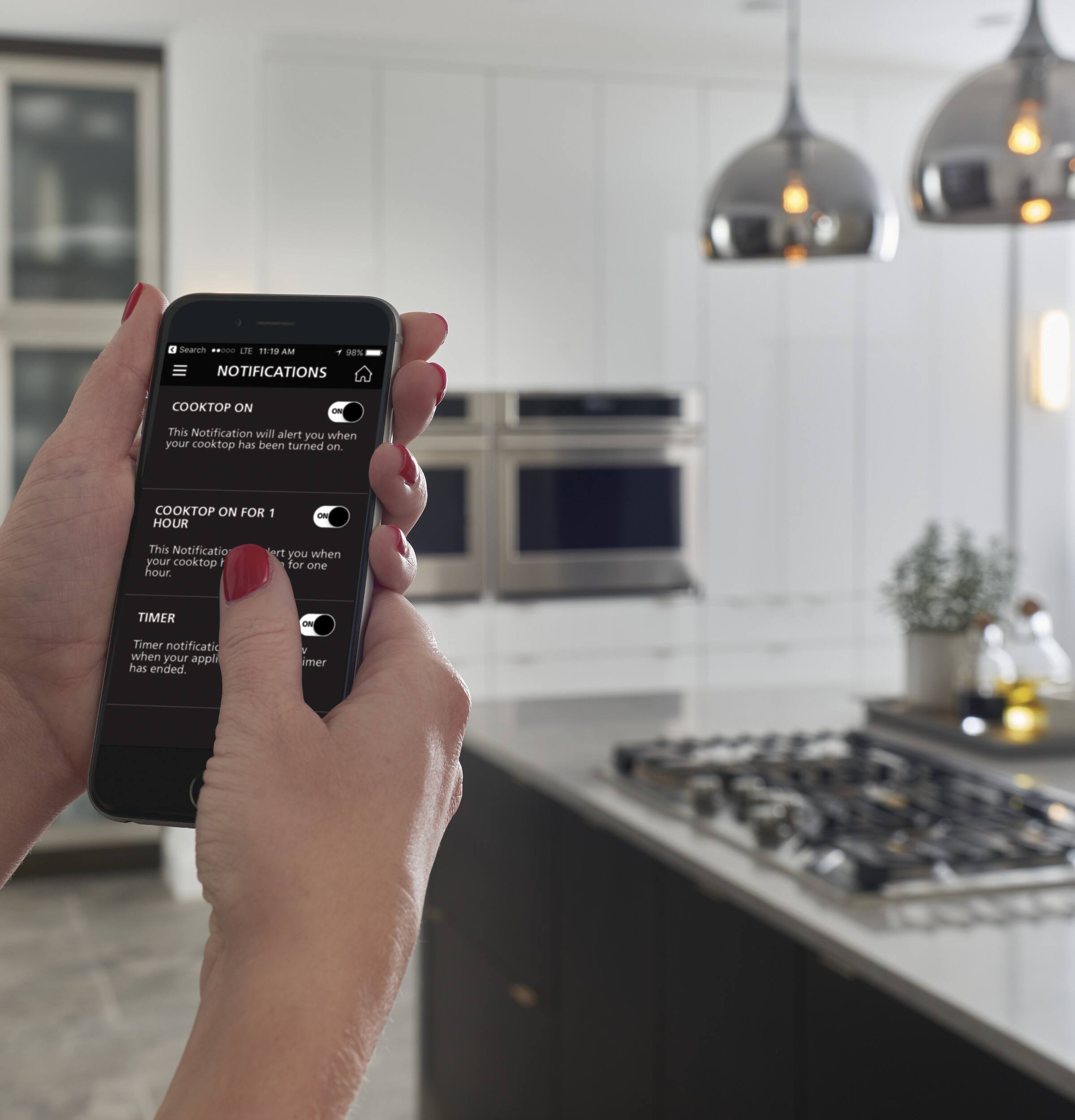 Searen - 11 AN a0s NOTIFICATIONS COOKTOP ON This Notification will alert you when your cooktop has been turned on. COOKTOP ON FOR 1 HOUR This Notification will alert you when your cooktop has been turned on for one hour. TIMER - Timer notification will alert you when your appliance timer has ended.