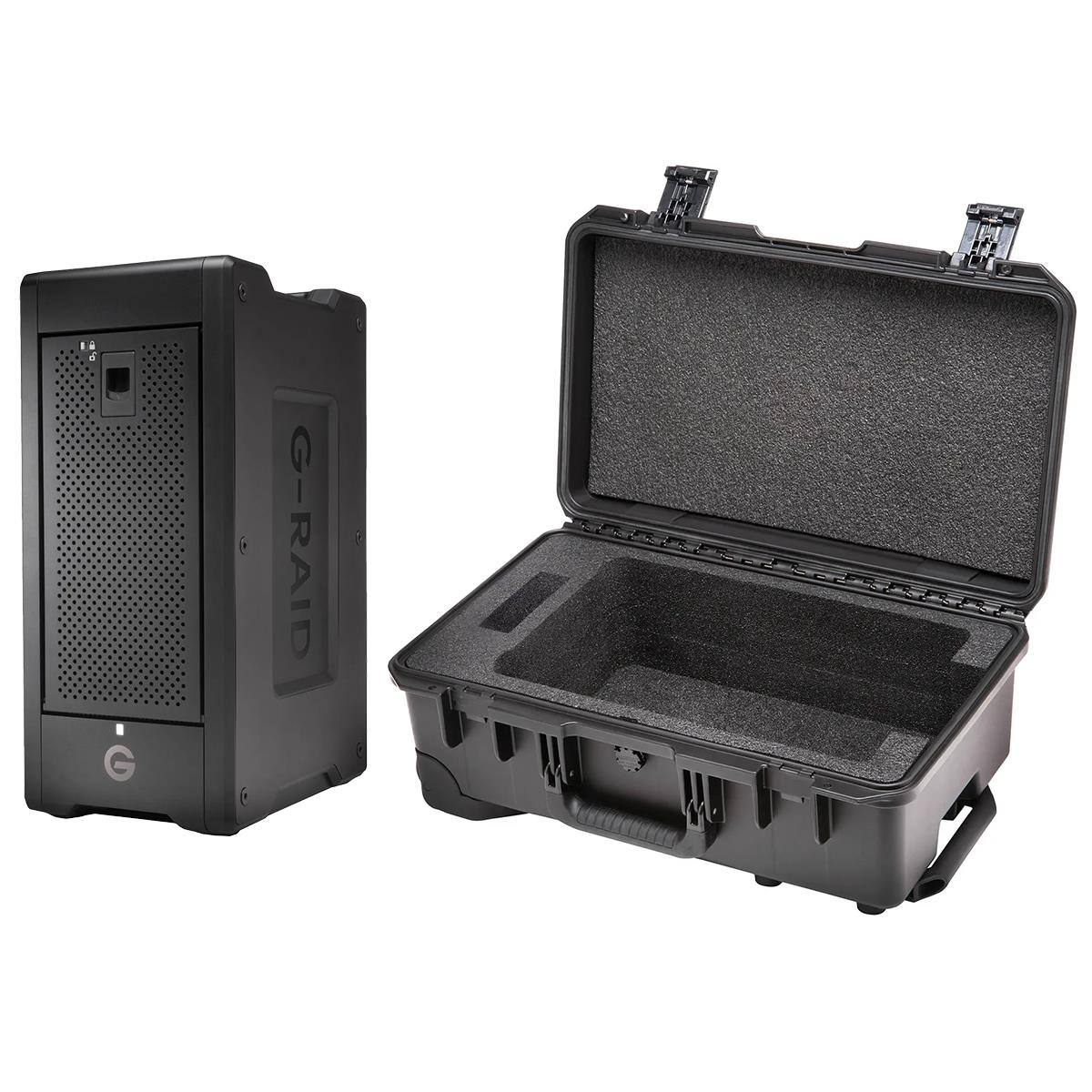 Front. WD - WD G-RAID Shuttle 8-Bay Thunderbolt 3 and USB-C RAID Array with 192TB (8x 24TB) Removable HDD, Bundle with iM2500 Storm.