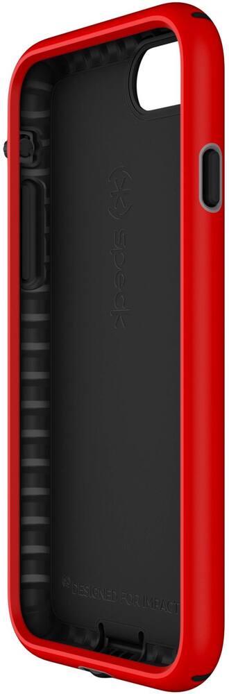 presidio sport case for apple iphone 7 and iphone 8 - black/poppy red