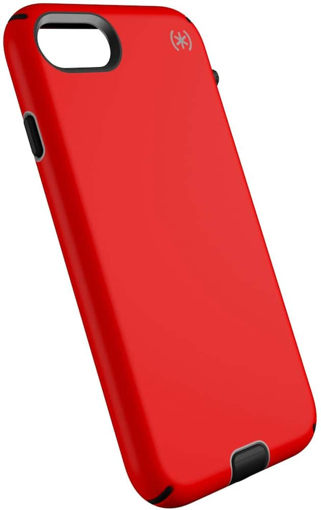 presidio sport case for apple iphone 7 and iphone 8 - black/poppy red