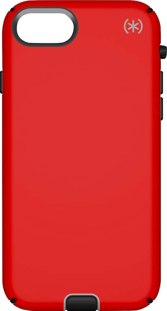 presidio sport case for apple iphone 7 and iphone 8 - black/poppy red