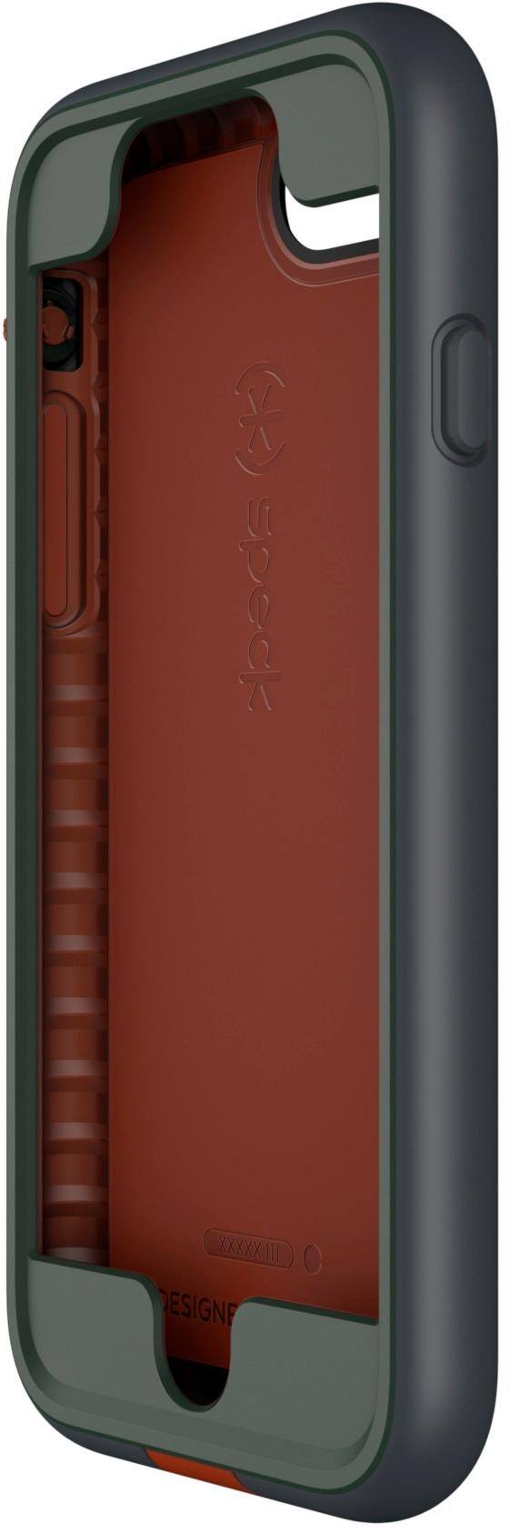 presidio ultra case for apple iphone 7 and 8 - terracotta/asphalt/field