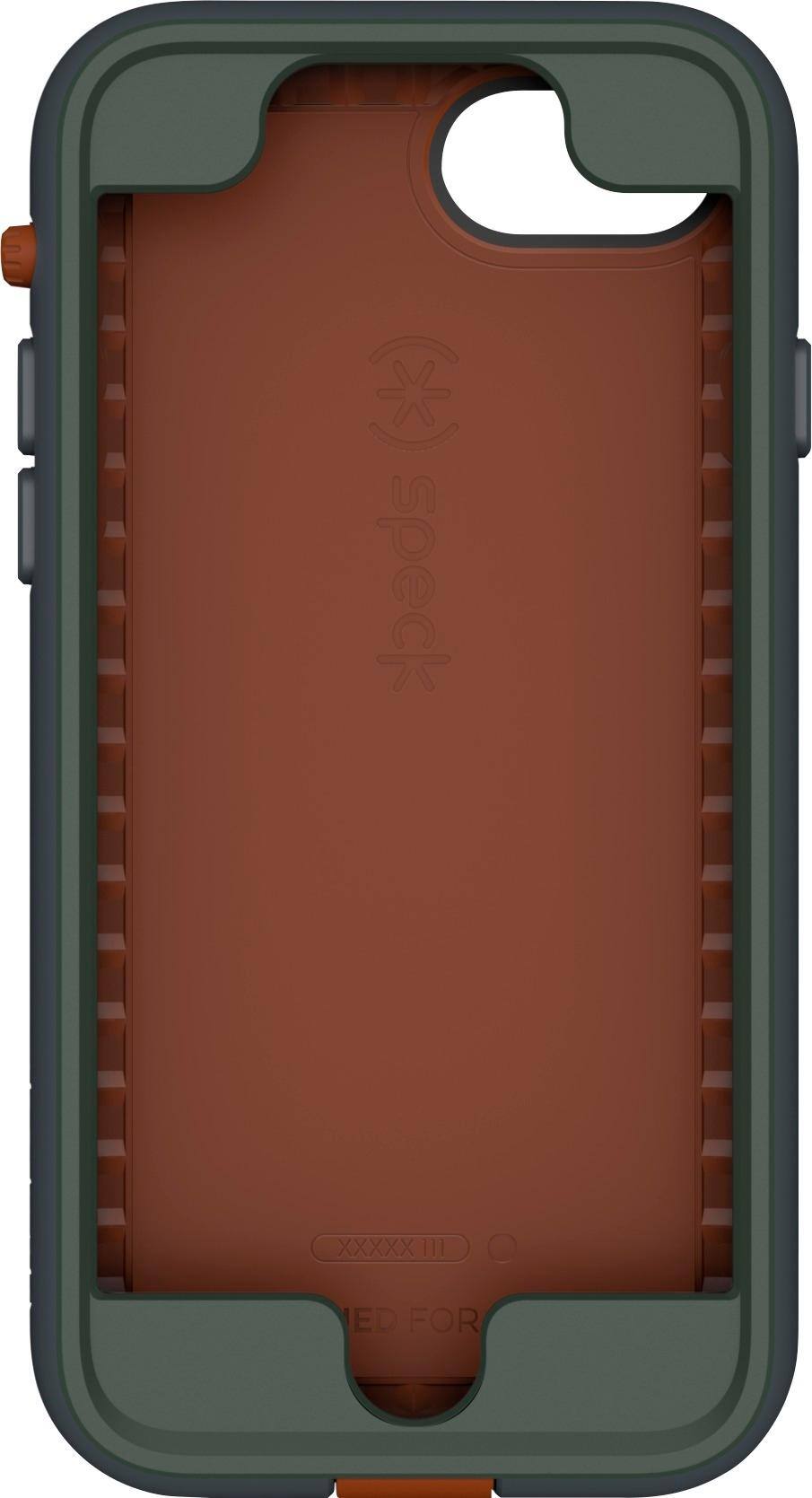 presidio ultra case for apple iphone 7 and 8 - terracotta/asphalt/field