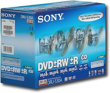Angle Standard. Sony - 8x Internal DVD±RW/CD-RW Drive.