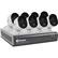 Left. Swann - 4580 8-Channel, 8-Camera Indoor/Outdoor Wired 1TB DVR Surveillance System - Gray/white.