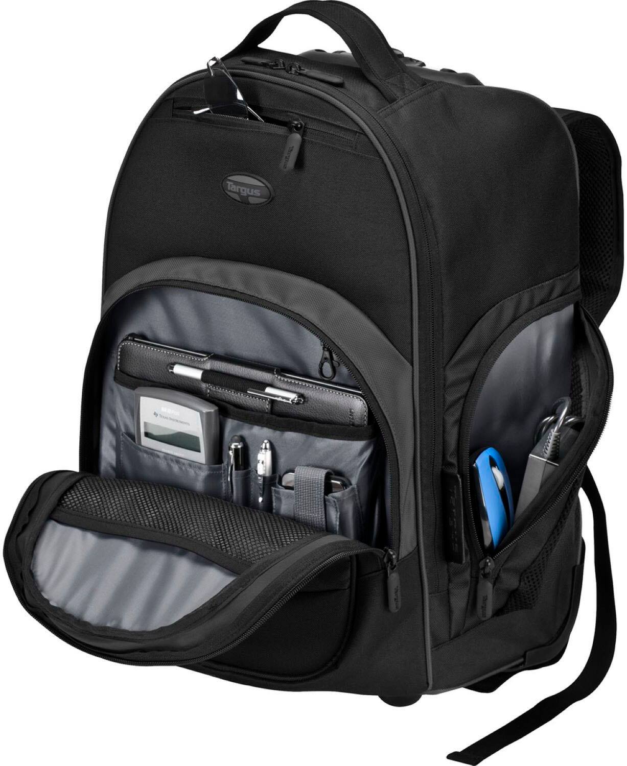 Alt View 21. Targus - 16” Compact Rolling Backpack - Black.