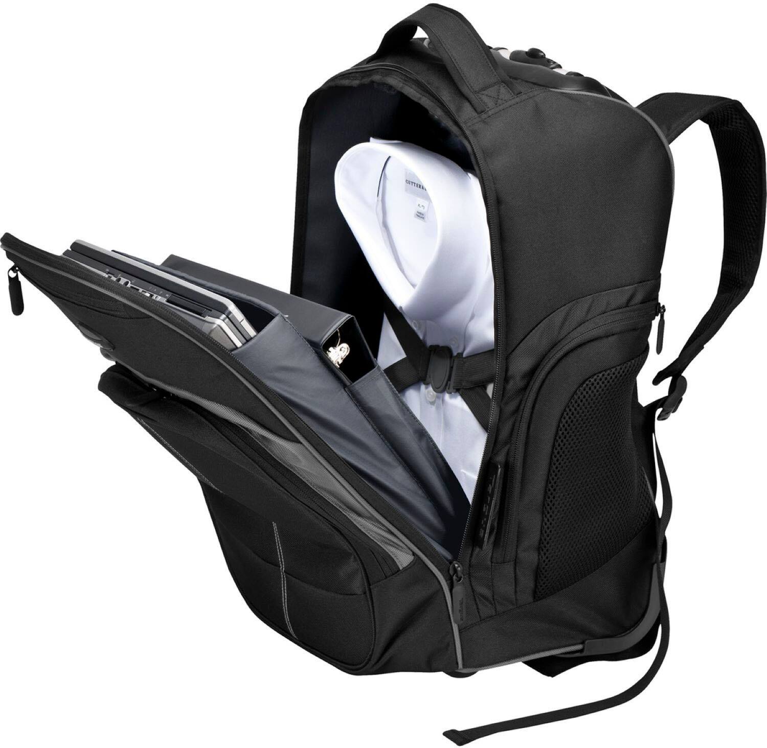 Alt View 19. Targus - 16” Compact Rolling Backpack - Black.