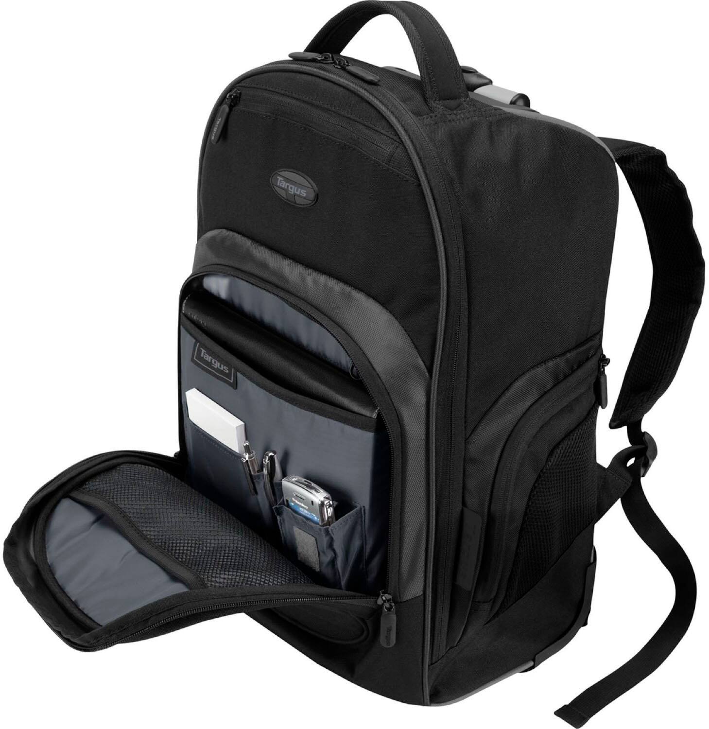 Alt View 20. Targus - 16” Compact Rolling Backpack - Black.