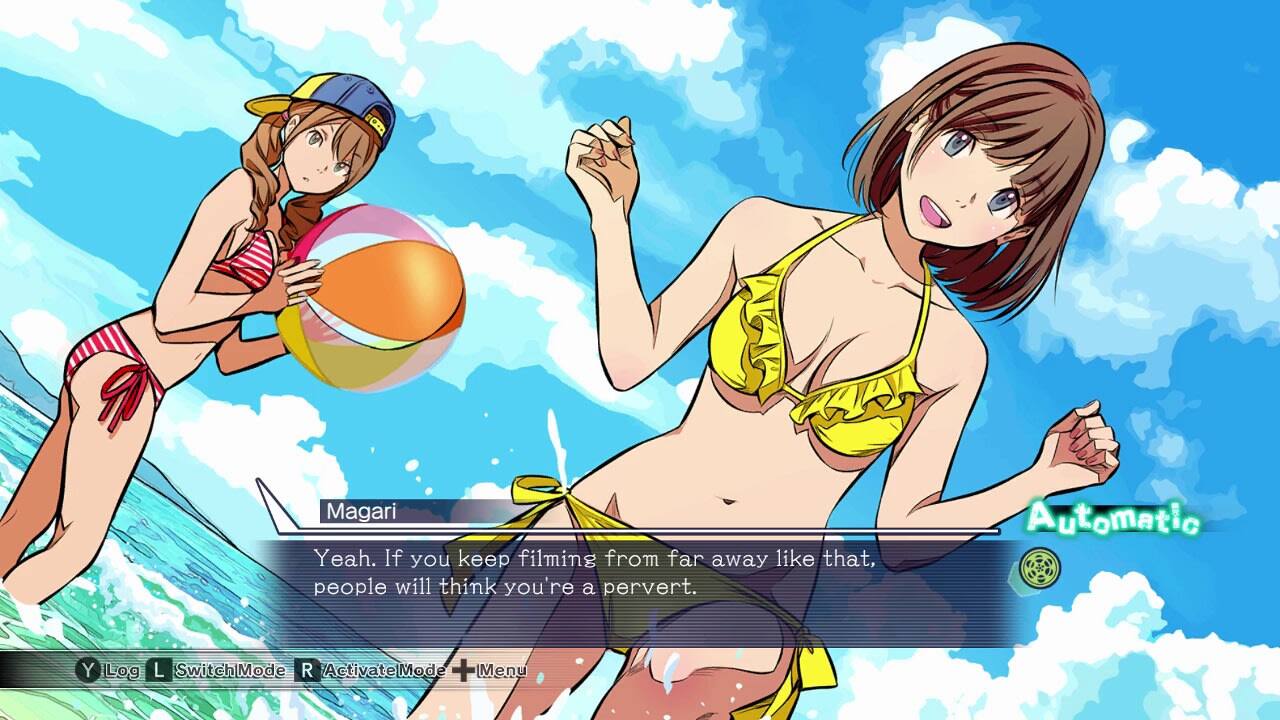 Magari: Yeah. If you keep filming from far away like that, people will think you're a pervert.

Automatic

Y Leg L SwitchMode R ActivateMode + Menu