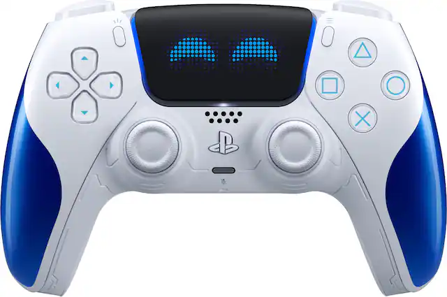 Front. Sony Interactive Entertainment - DualSense Wireless Controller for PS5, PC, Mac & Mobile - Astro Bot Joyful Limited Edition.