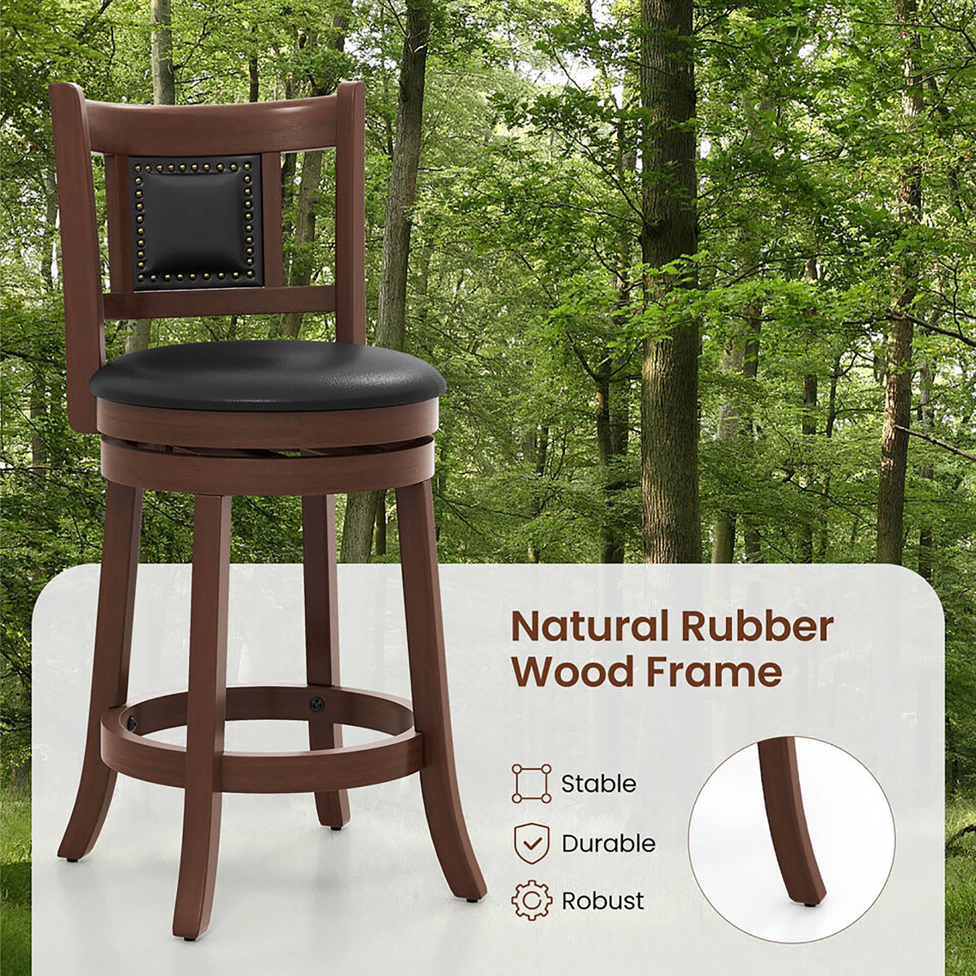 Natural Rubber Wood Frame
Stable
Durable
Robust