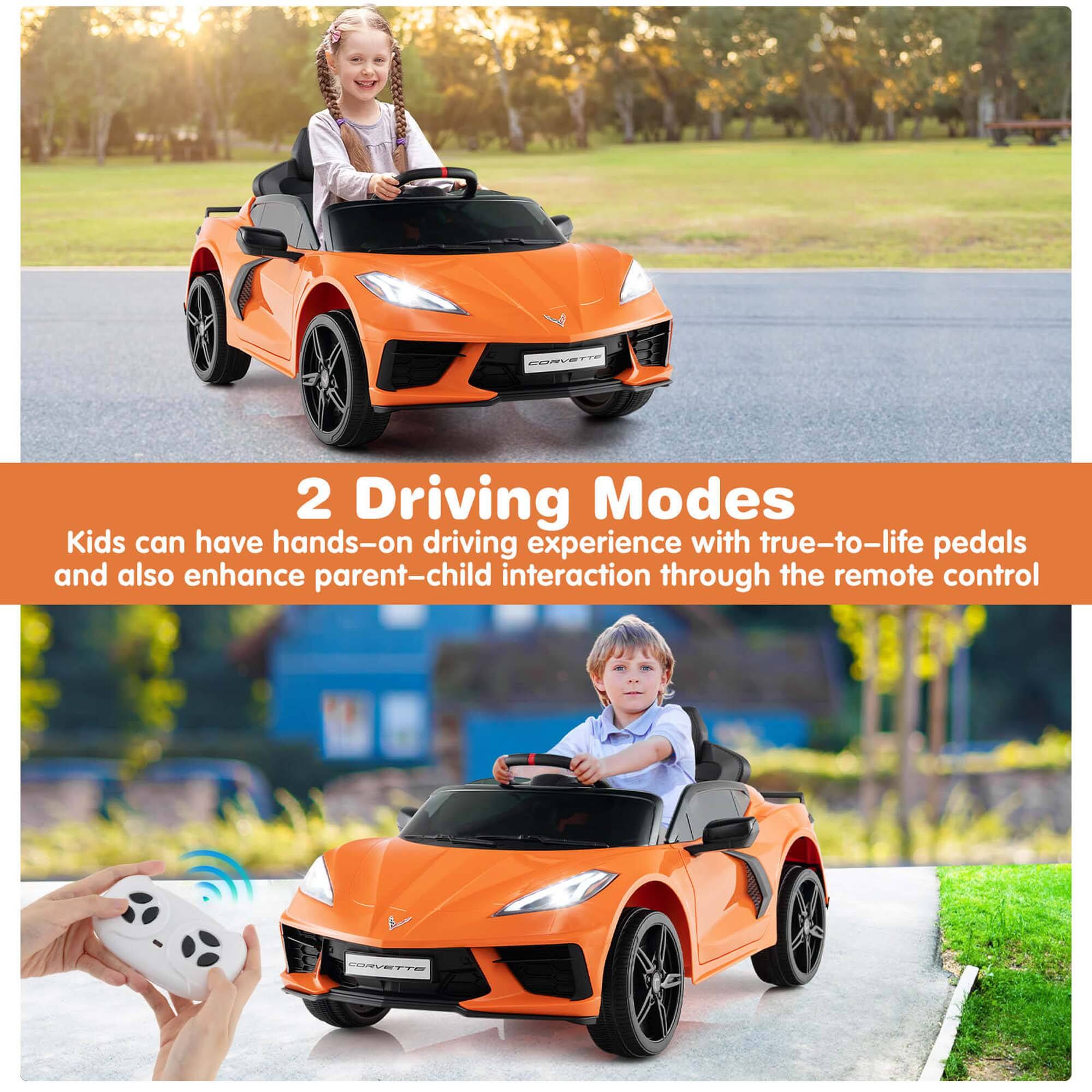 2 Driving Modes

Kids can have hands-on driving experience with true-to-life pedals and also enhance parent-child interaction through the remote control