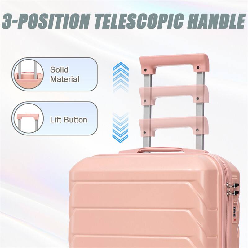 3-POSITION TELESCOPIC HANDLE

- Solid Material
- Lift Button