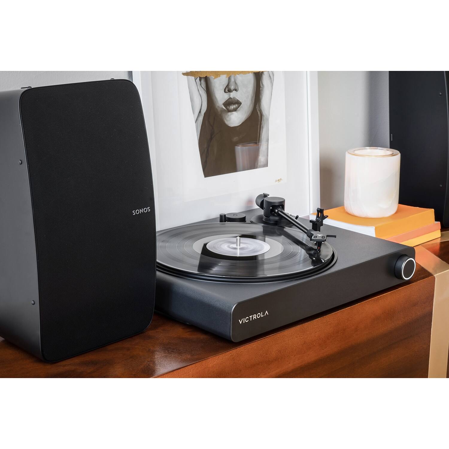 Alt View 17. Victrola - Stream Onyx - Works with Sonos - Black.