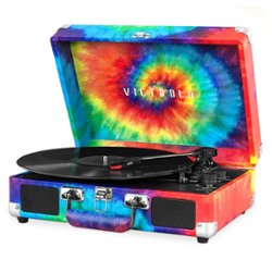 Victrola - Bluetooth Stereo Turntable - Tie-dye - Front_Zoom