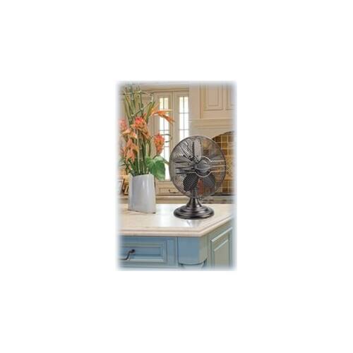 Best Buy: Lasko 12-In. Classic Metal Table Fan Bronze R12210
