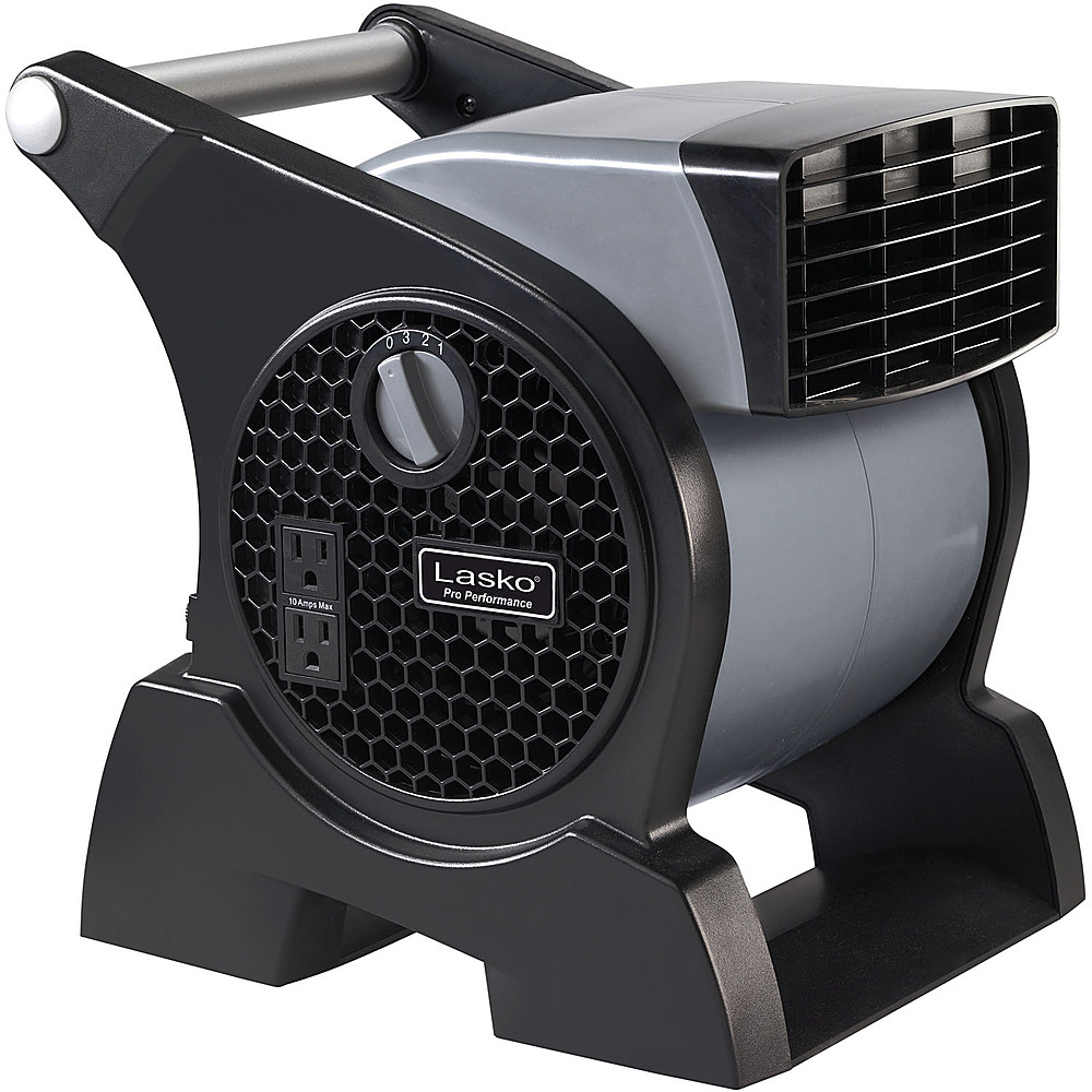 Lasko – Pro-Performance High Velocity Case Utility Fan with Integrated Power Outlets