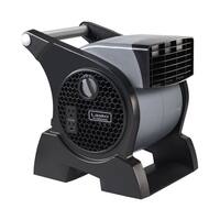 Lasko - Pro-Performance High Velocity Case Utility Fan with Integrated Power Outlets - Gray/Black - Front_Zoom