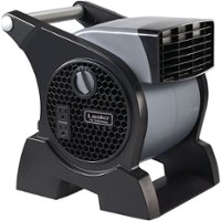 Lasko - Pro-Performance High Velocity Utility Fan with Integrated Power Outlets - Front_Zoom