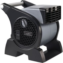 Lasko - Pro-Performance High Velocity Case Utility Fan with Integrated Power Outlets - Front_Zoom