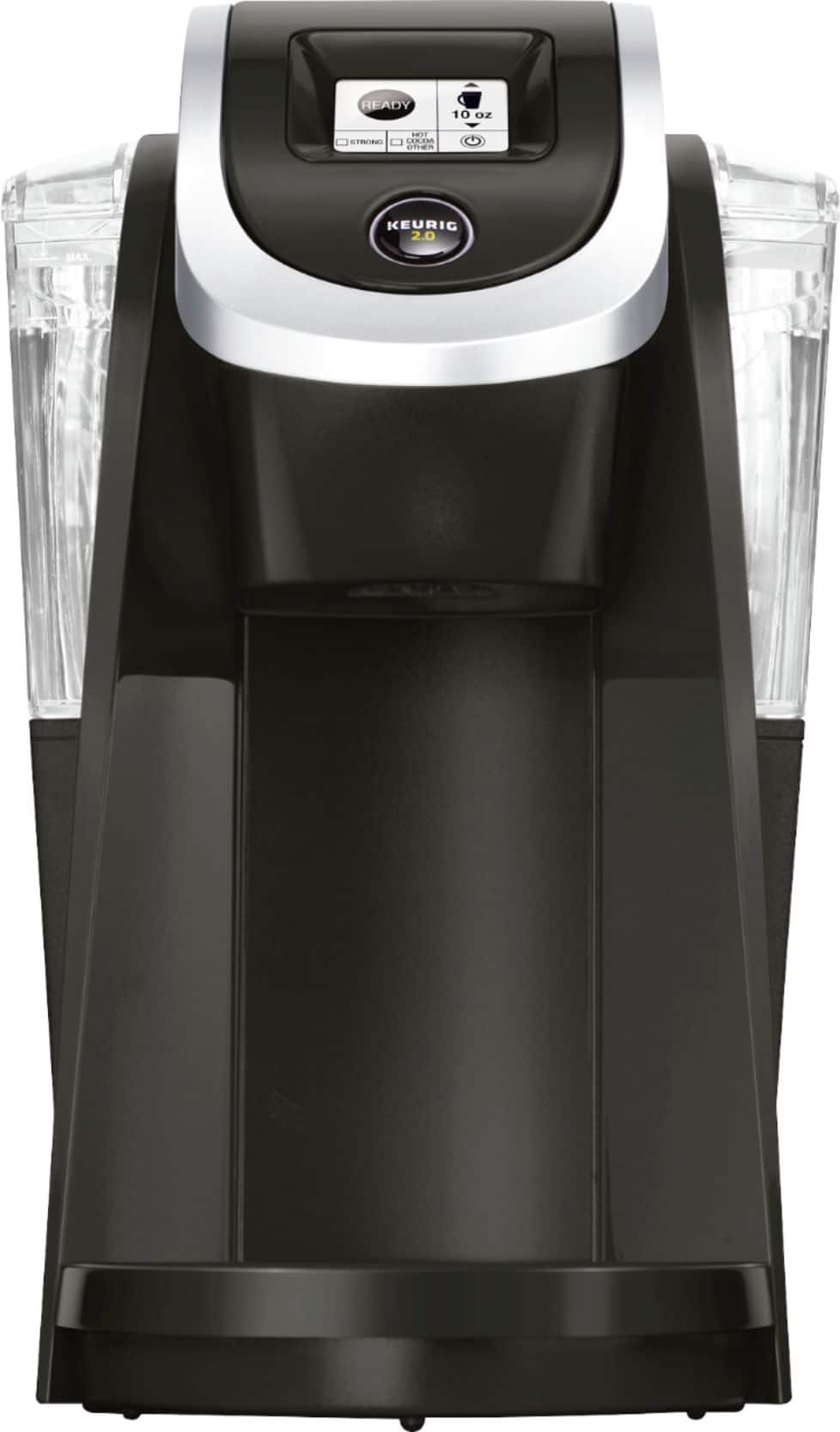 Front. Keurig - K200 Single-Serve K-Cup Pod Coffee Maker - Matte Black.