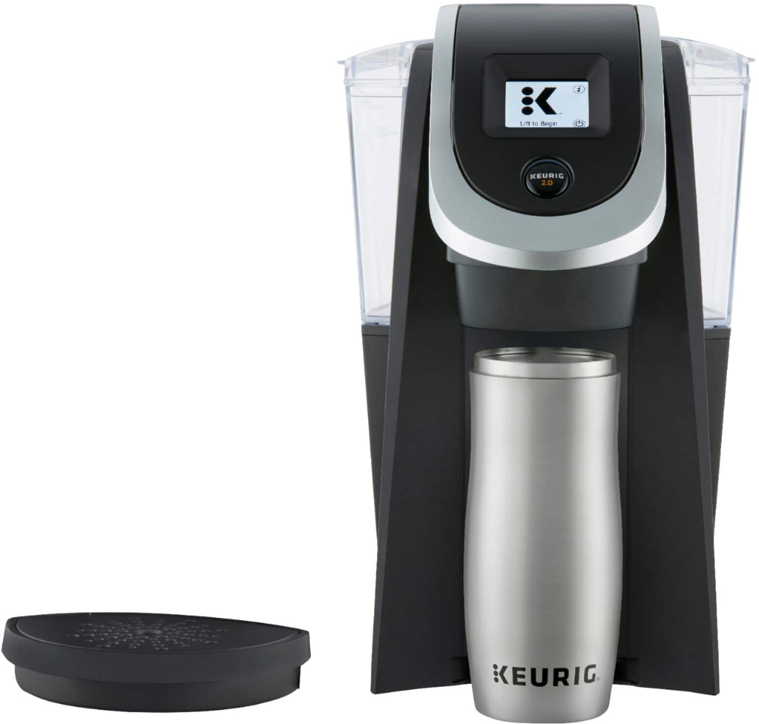 Alt View 17. Keurig - K200 Single-Serve K-Cup Pod Coffee Maker - Matte Black.