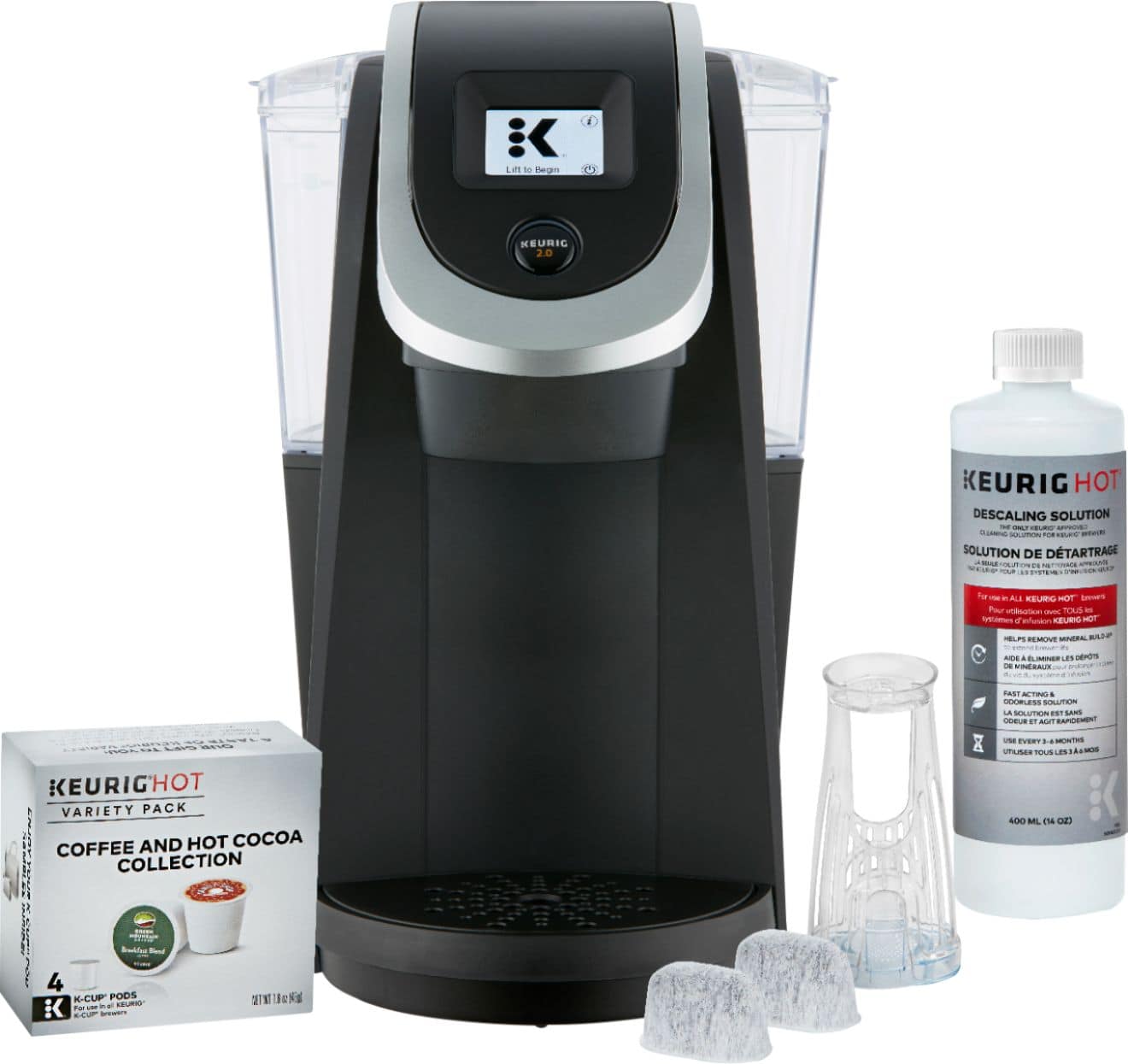 Alt View 20. Keurig - K200 Single-Serve K-Cup Pod Coffee Maker - Matte Black.