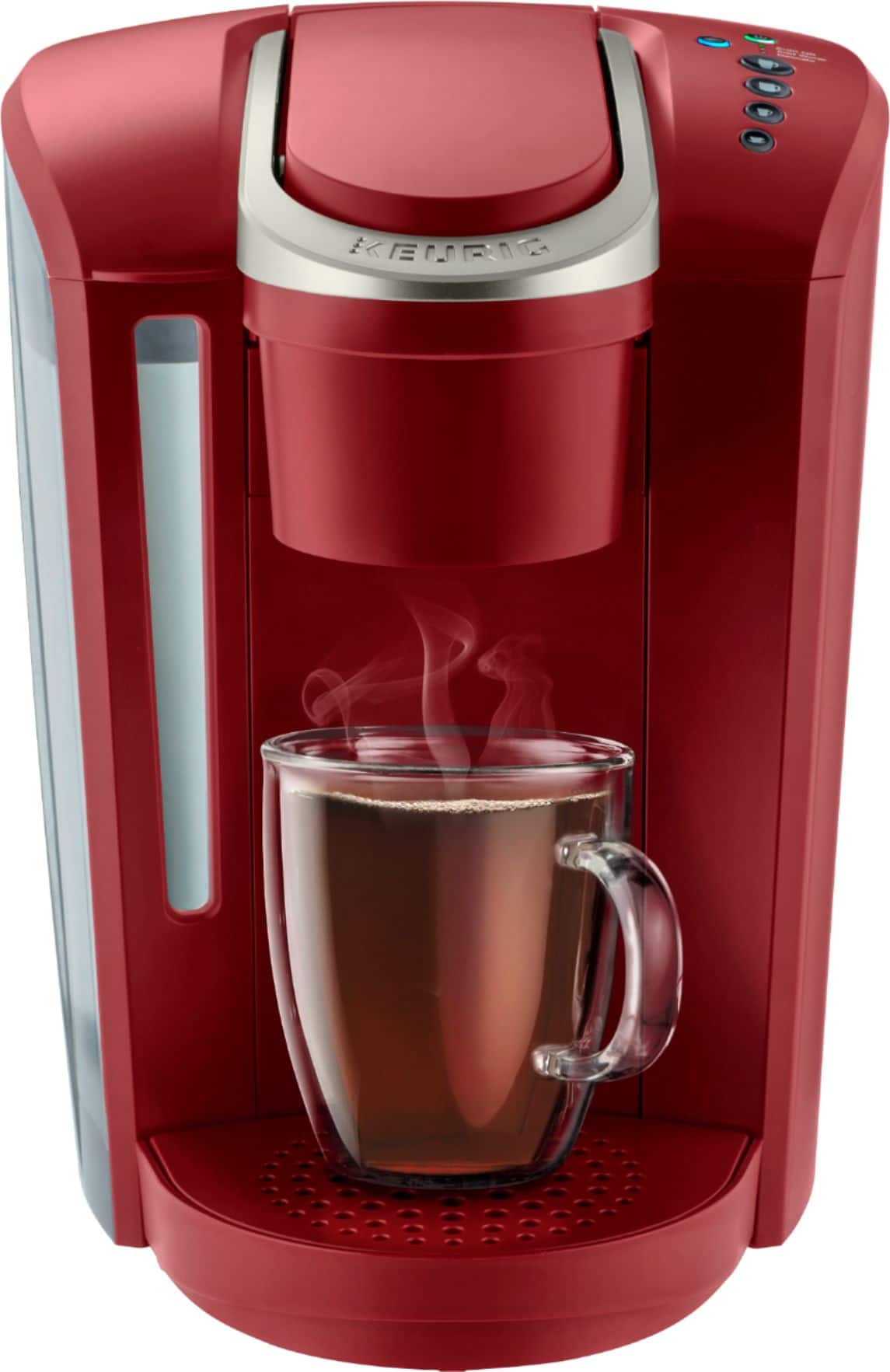 Front. Keurig - K-Select Single-Serve K-Cup Pod Coffee Maker - Vintage Red.