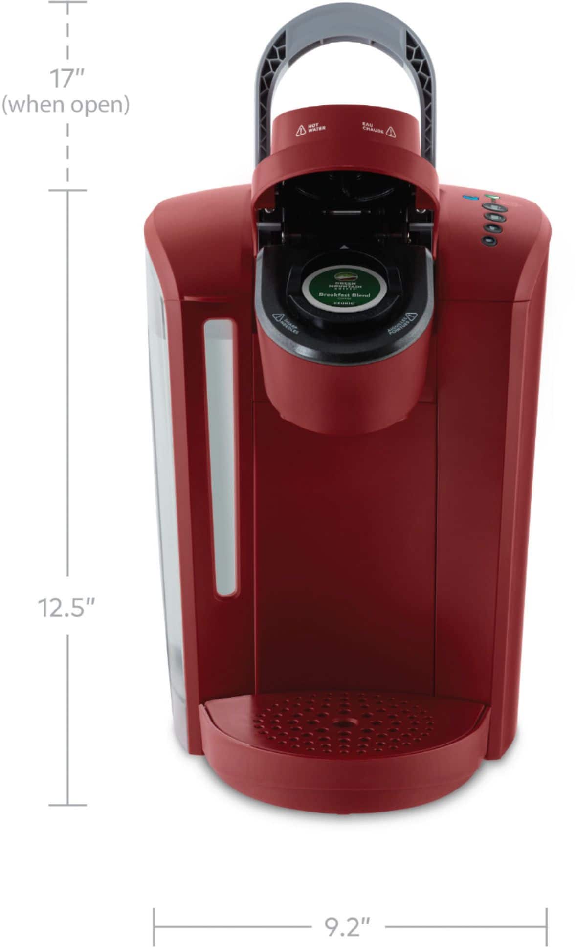 Alt View 11. Keurig - K-Select Single-Serve K-Cup Pod Coffee Maker - Vintage Red.