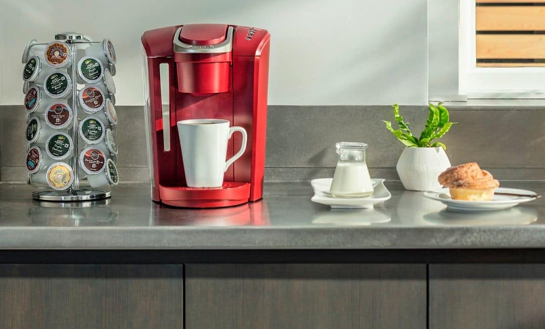 Alt View 14. Keurig - K-Select Single-Serve K-Cup Pod Coffee Maker - Vintage Red.