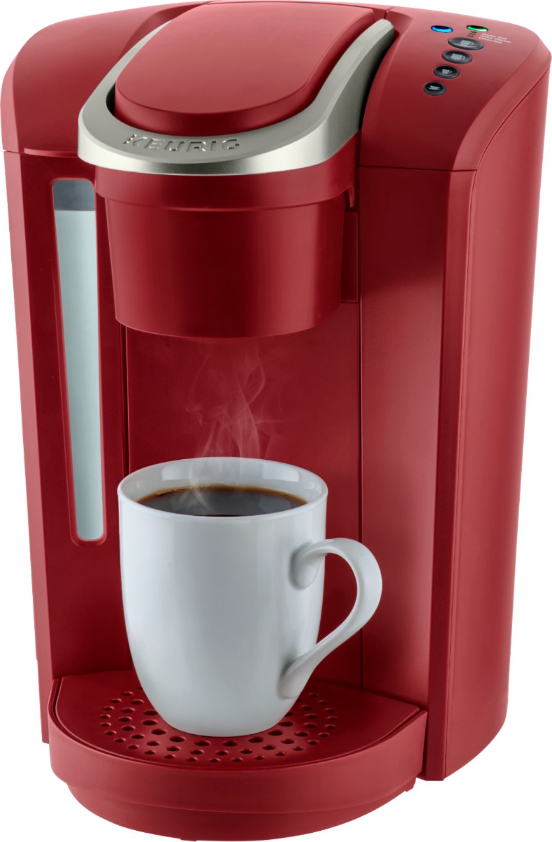 Left View: Keurig - K-Select Single-Serve K-Cup Pod Coffee Maker - Vintage Red