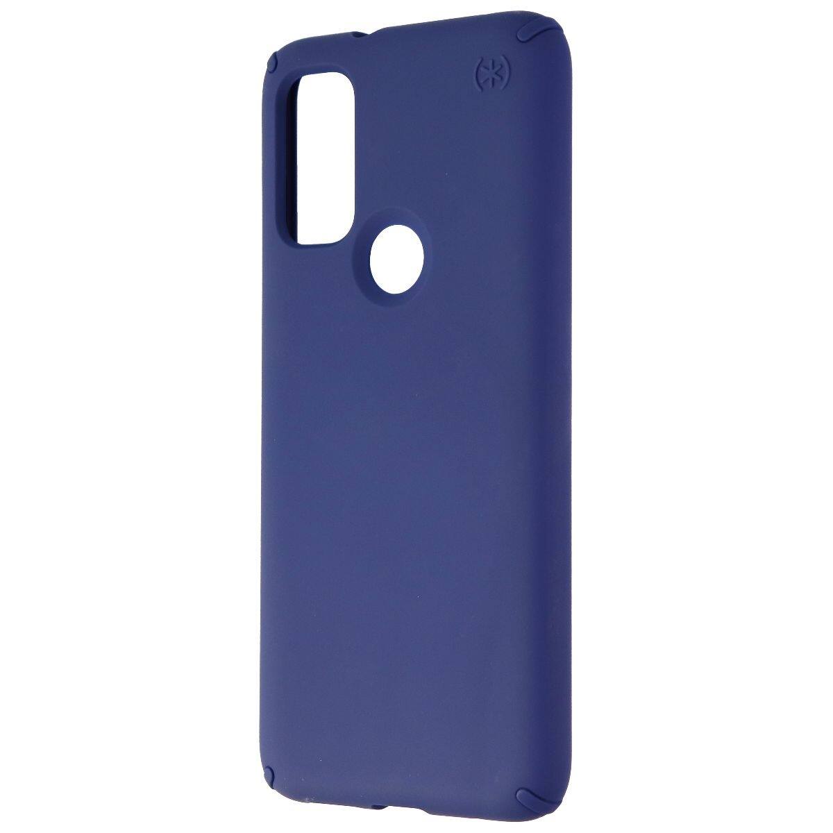 Front. Speck - Speck Presidio Exotech Series Flexible Case for Moto G Pure Smartphone  - Blue - Blue.