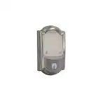 Front. Schlage - Schlage Encode Satin Nickel Metal Wi-Fi Deadbolt - Nickel.