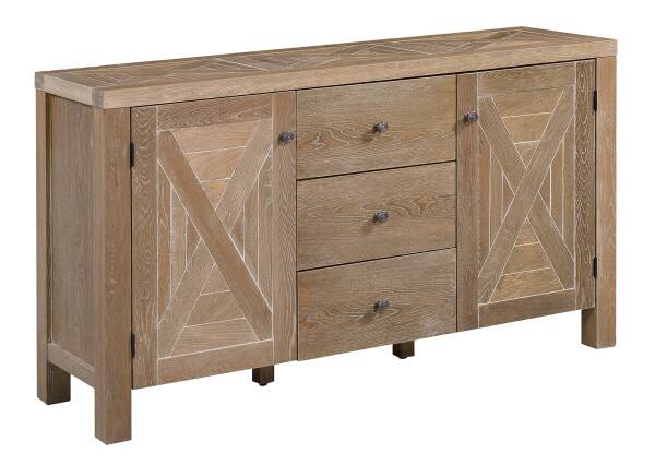 Back. Elle Decor - Elle Decor Marais Sideboard, Natural - Natural.
