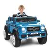 Front. Gymax - Gymax 12V Licensed Mercedes-Benz Kids Ride On Car RC Motorized Vehicles w/ Trunk Navy - Navy.