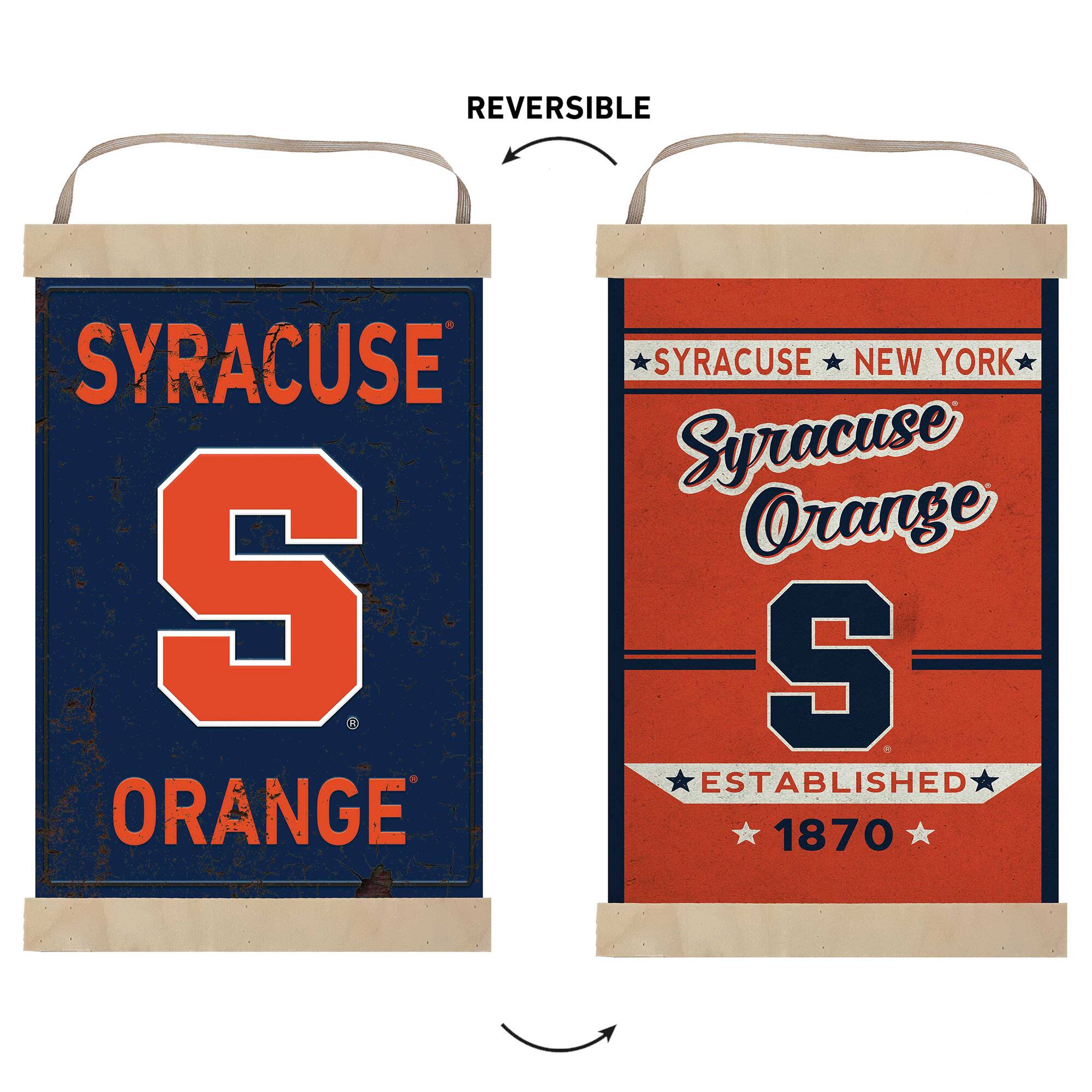 REVERSIBLE SYRACUSE S ORANGE SYRACUSE NEW YORK Syracuse Orange S ESTABLISHED 1870
