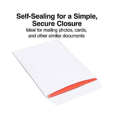 Self-Sealing for a Simple, Secure Closure  
Ideal for mailing photos, cards, and other similar documents