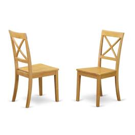 East West Furniture - Dining Room Set Oak - Brown