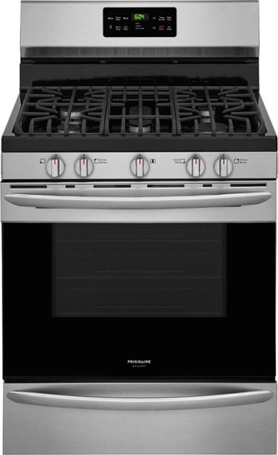 Frigidaire – Gallery 5.0 Cu. Ft. Self-Cleaning Freestanding Gas Convection Range – Stainless steel