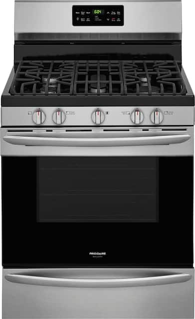 Frigidaire Gallery 5 0 Cu Ft Self Cleaning Freestanding Gas Convection Range Stainless Steel Fggf3047tf Best Buy