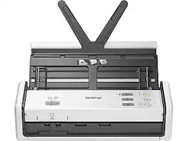 Brother - ADS-1350W Duplex Portable Document Scanner - White/Black