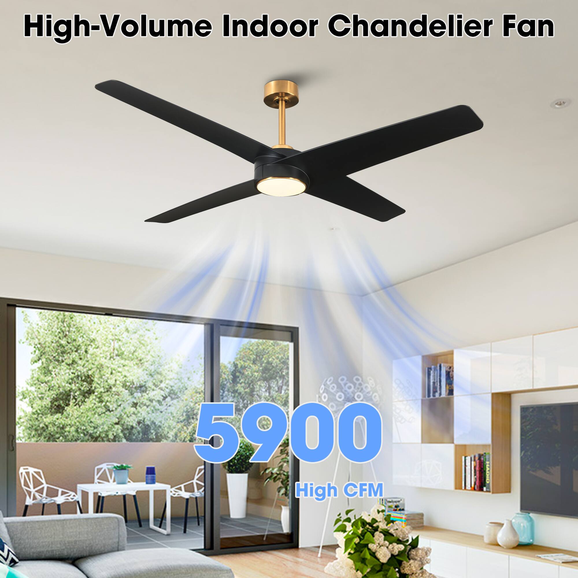 High-Volume Indoor Chandelier Fan

5900 High CFM