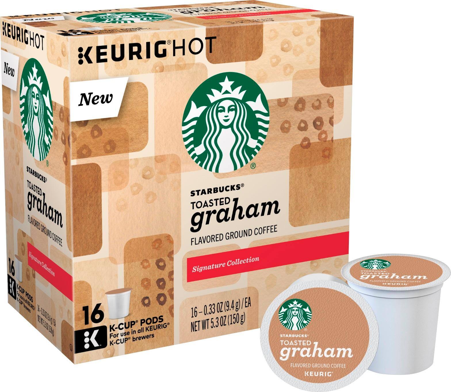 Front. Starbucks - Toasted Graham K-Cup Pods (16-Pack).