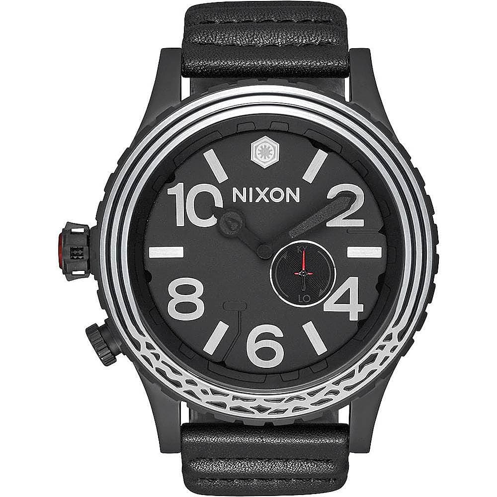 Best Buy: NIXON 51-30 Leather SW Wristwatch Kylo Black A1063SW-2444-00